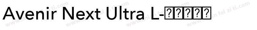 Avenir Next Ultra L字体转换